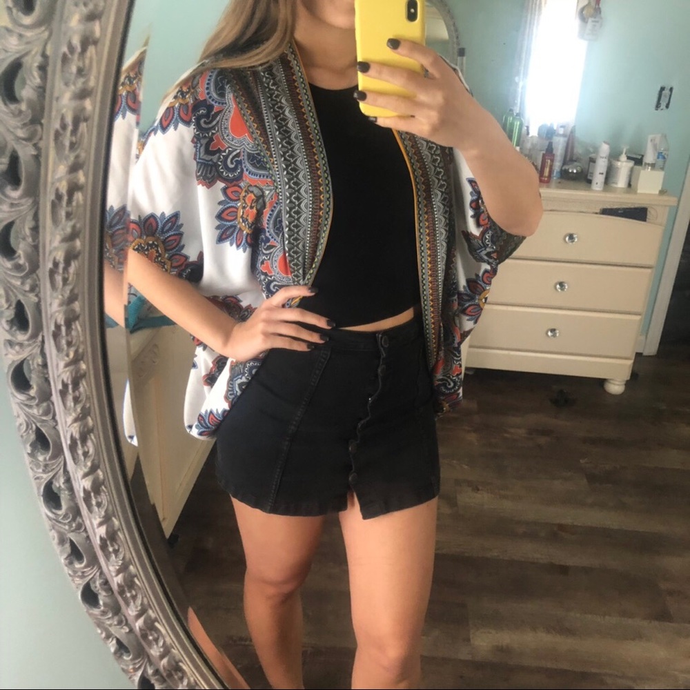 Patterned Silk Kimono
